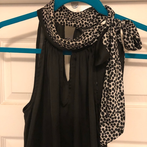 WH|BM tie neck blouse - Picture 2 of 5